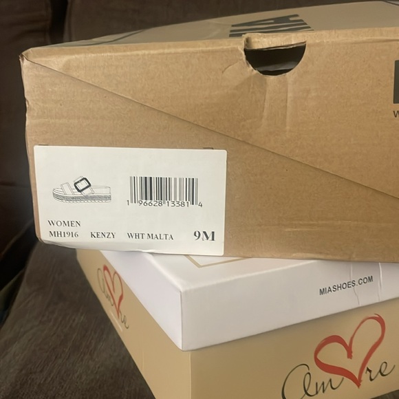 MIA White and Tan Espadrille Sandals - Picture 4 of 4